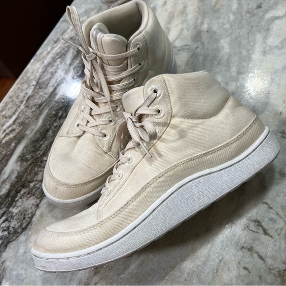 Allbirds Canvas Pacer Mids Beige Size 10 - Picture 1 of 10